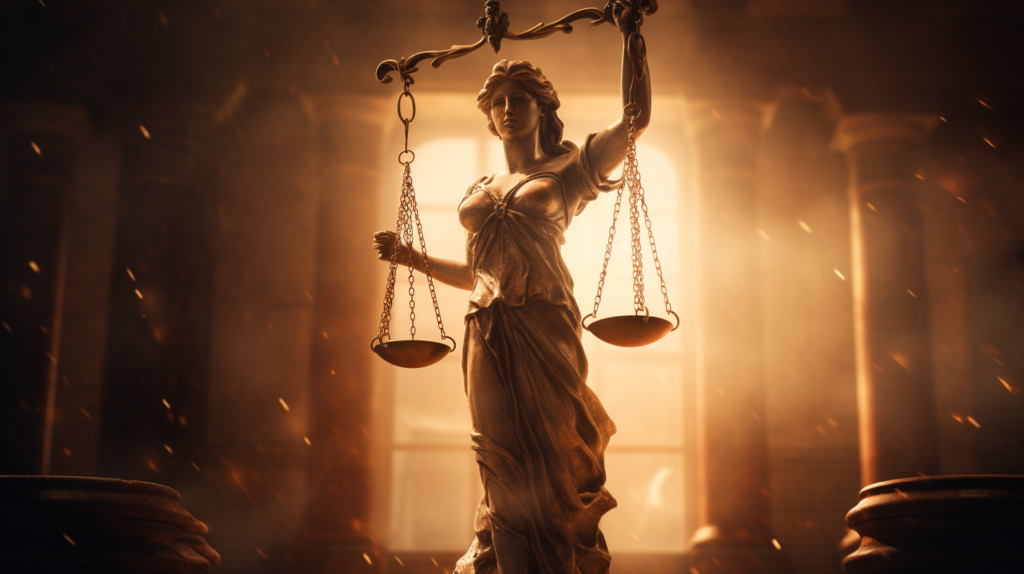 A picture of Lady Justice